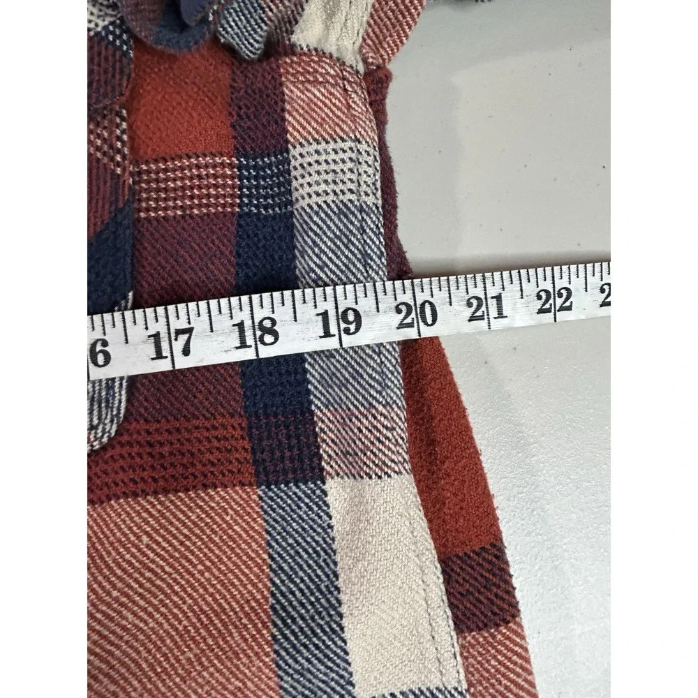 Brixton Shirt Mens Medium Red‎ Blue White Plaid Flannel Long Sleeve Button Up